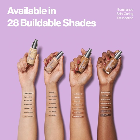 Revlon Illuminance Skin Care Liquid Foundation, Hyaluronic Acid, 601 Soft Nutmeg - Picture 3 of 14